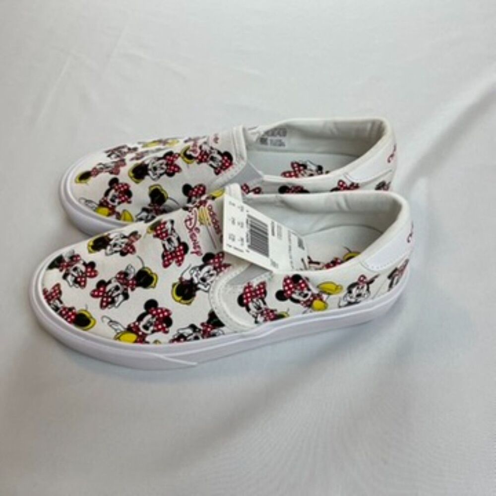 Adidas Disney Court Rallye Slip J Minnie Mouse Canvas Shoes 5.5Y 6W